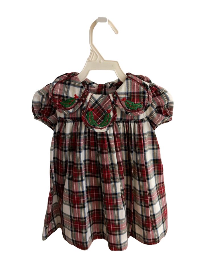 SOPHIE & LUCAS  RED  PLAID  DRESS