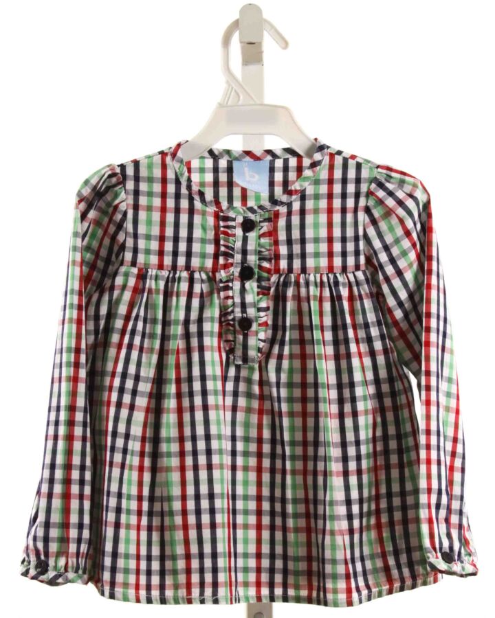 BELLA BLISS  MULTI-COLOR  PLAID  SHIRT-LS