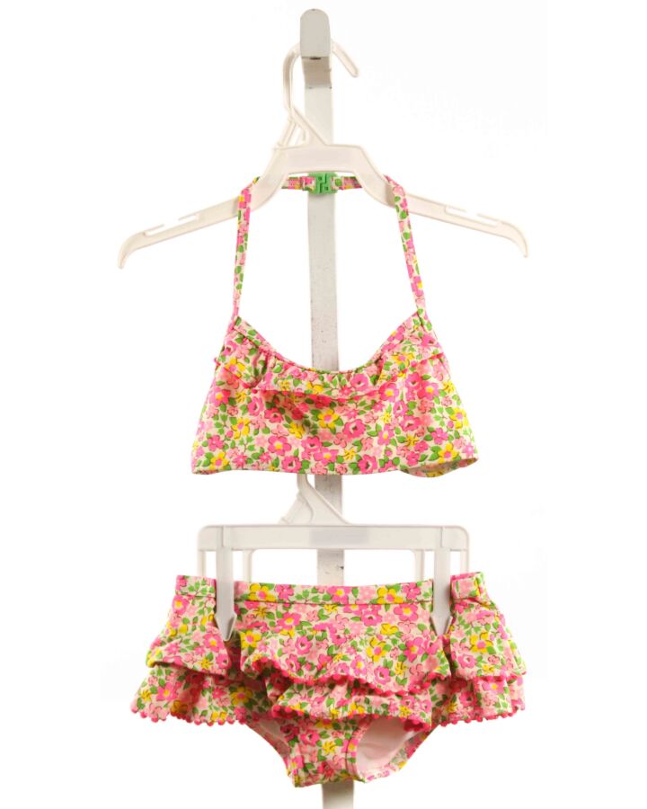 MINI BODEN  PINK  FLORAL  2-PIECE SWIMSUIT