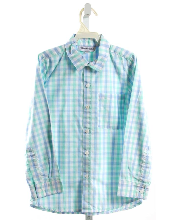 SMOCKINGBIRD  GREEN  WINDOWPANE  DRESS SHIRT