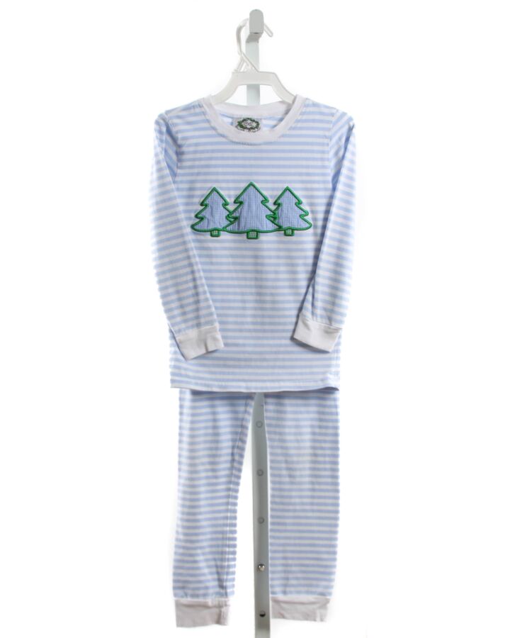 CECIL & LOU  BLUE KNIT STRIPED  LOUNGEWEAR