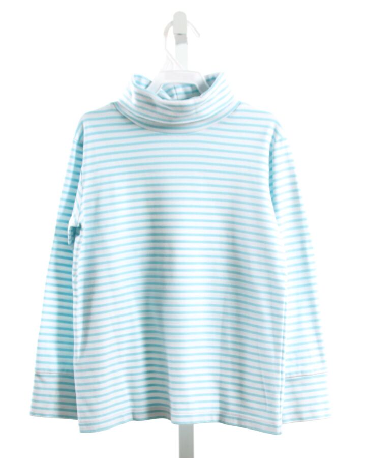 STITCHY FISH  AQUA  STRIPED  KNIT LS SHIRT