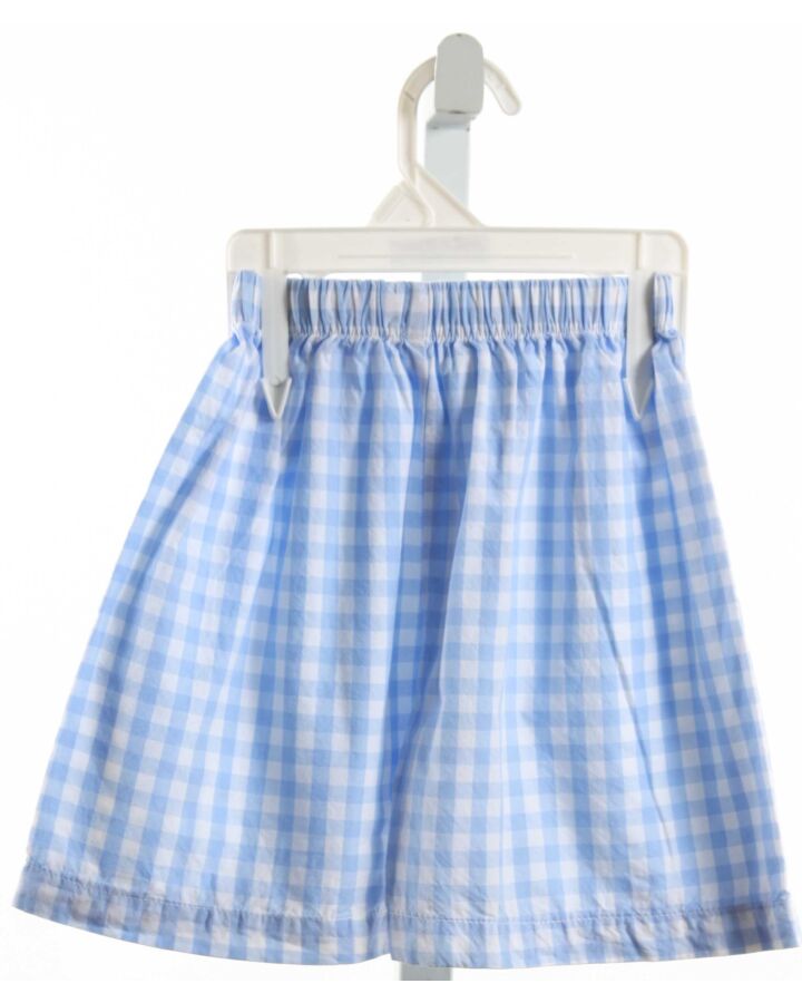 NO TAG  LT BLUE  GINGHAM  SHORTS