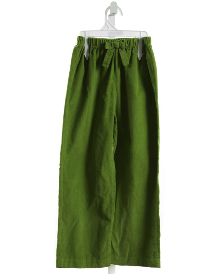 LITTLE ENGLISH  GREEN CORDUROY   PANTS WITH BOW