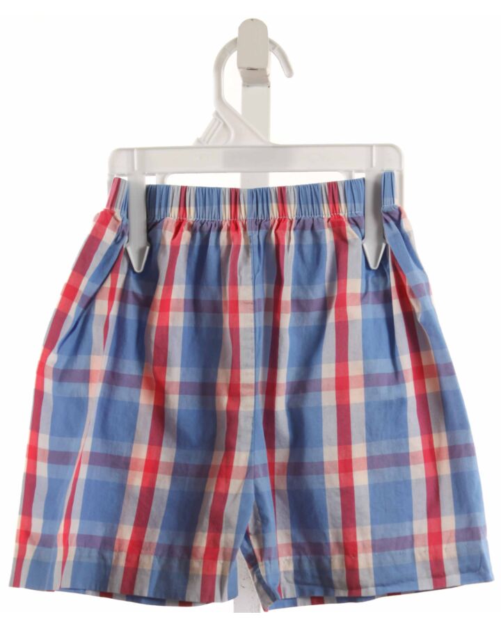 LITTLE ENGLISH  BLUE  PLAID  SHORTS