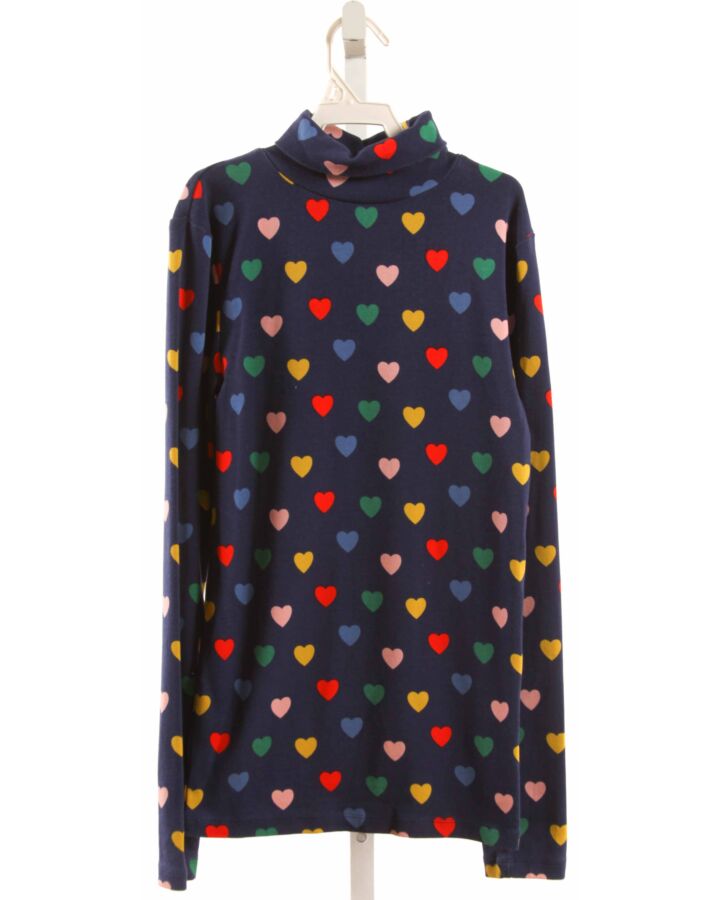 MINI BODEN  NAVY  PRINT  KNIT LS SHIRT