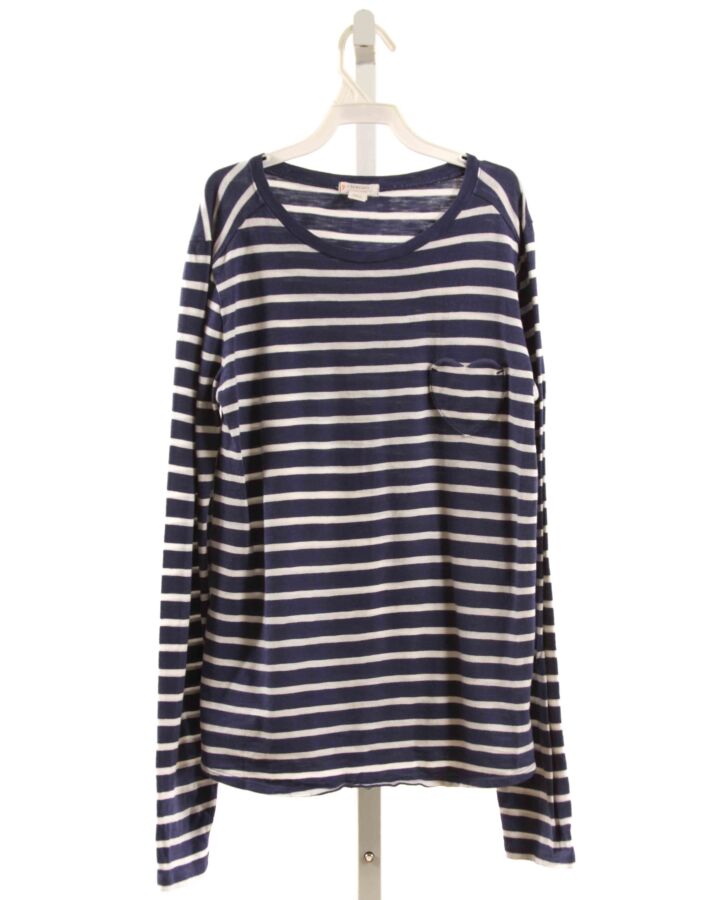 CREWCUTS  NAVY  STRIPED  KNIT LS SHIRT