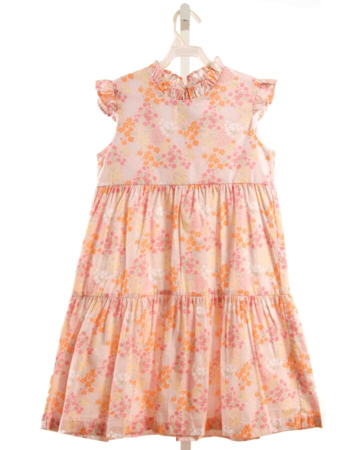 LITTLE ENGLISH  ORANGE  FLORAL  DRESS