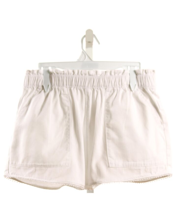 CREWCUTS  WHITE    SHORTS WITH EYELET TRIM