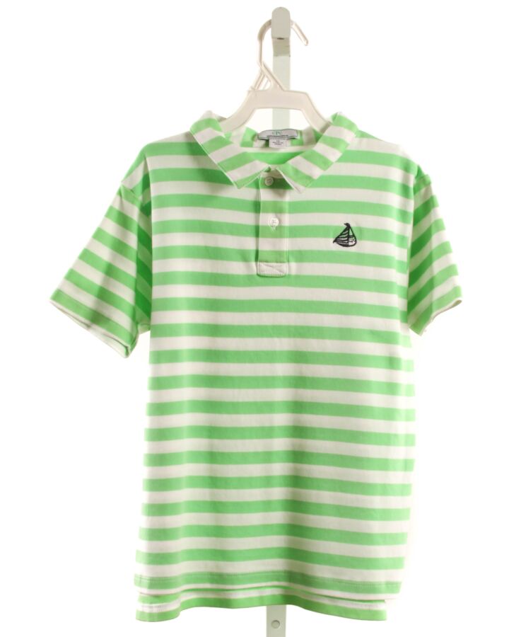 CPC GREEN STRIPED KNIT SS SHIRT
