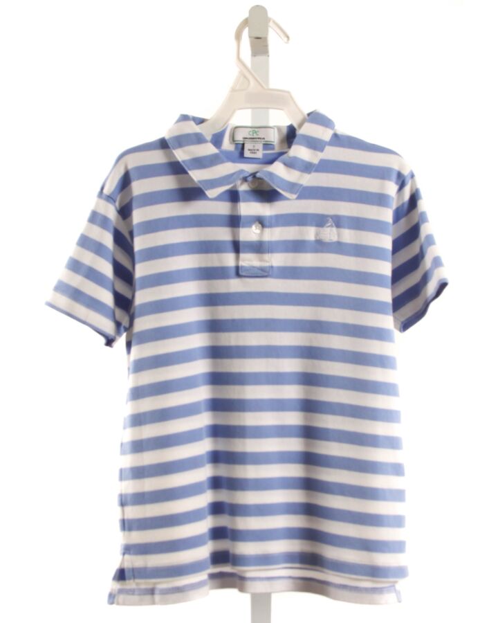 CPC BLUE STRIPED KNIT SS SHIRT