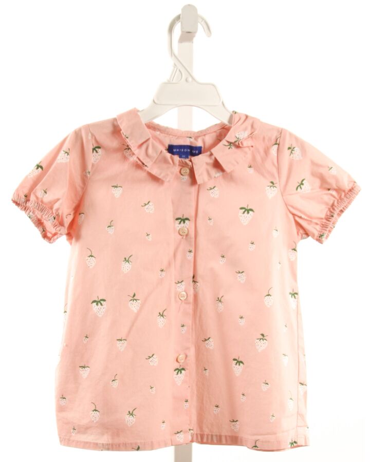 MAISON ME  PINK  PRINT  DRESS SHIRT