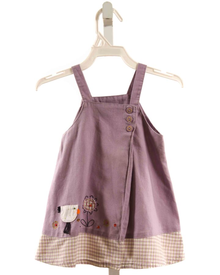 CATIMINI  LAVENDER LINEN  APPLIQUED SLEEVELESS SHIRT