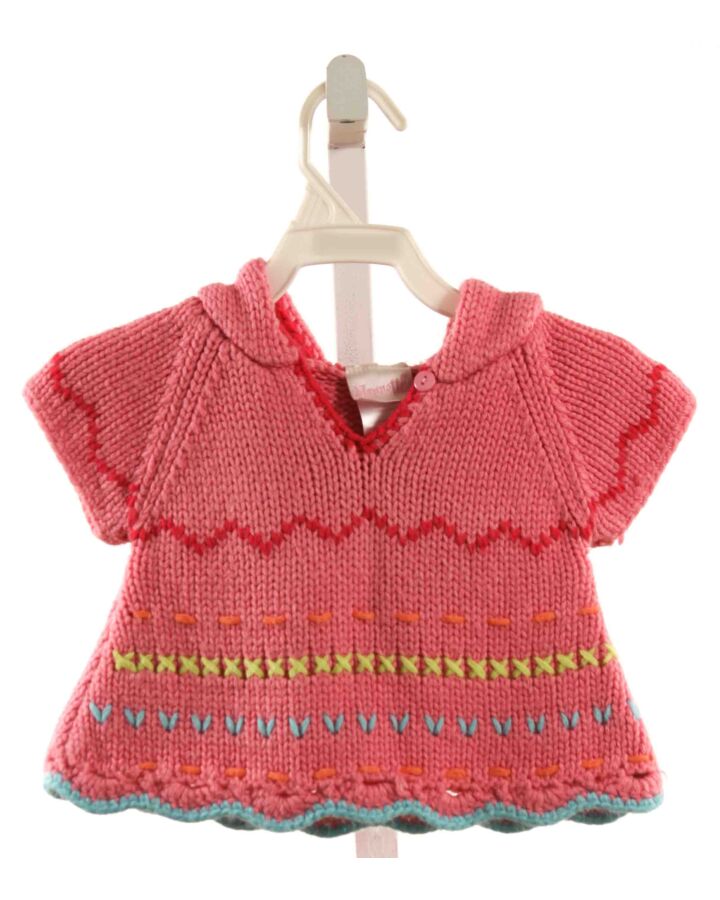 NANNETTE  PINK   EMBROIDERED SHIRT-SS
