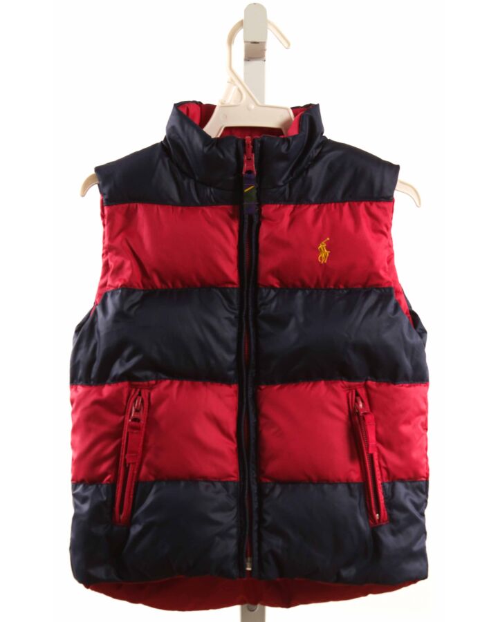 RALPH LAUREN  PURPLE  STRIPED  VEST