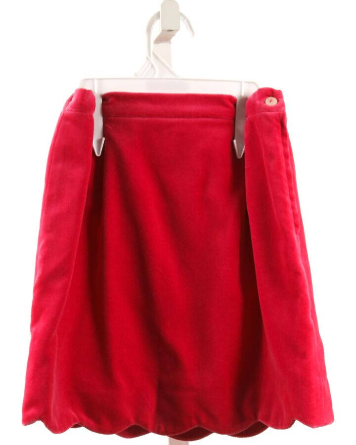 OSCAR DE LA RENTA  HOT PINK VELVET   SKIRT