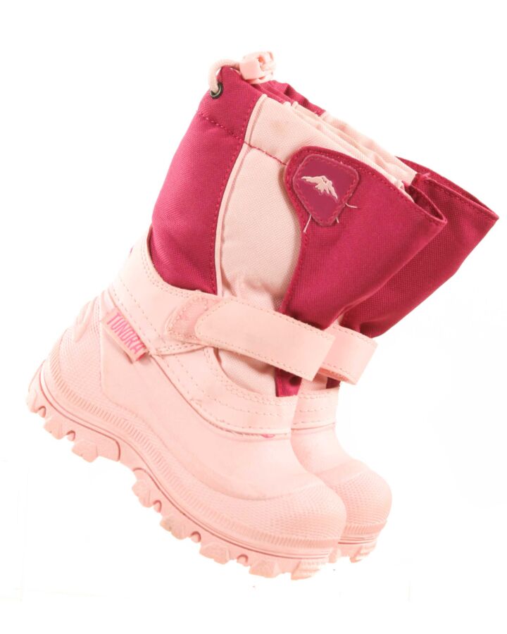 TUNDRA PINK BOOTS  *EUC SIZE TODDLER 8