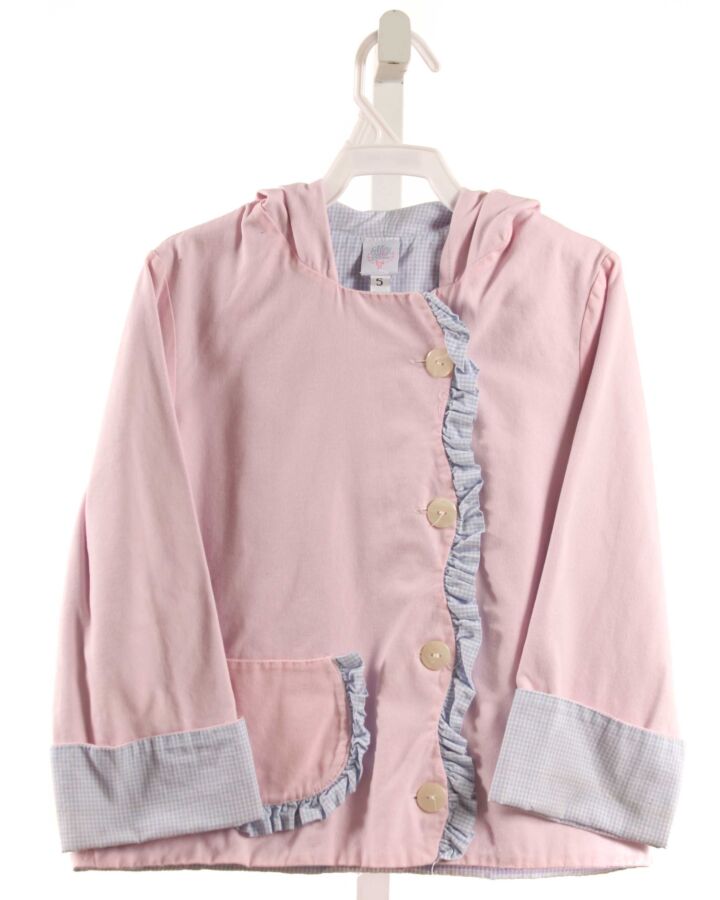 MARY & GRACE  LT PINK    OUTERWEAR WITH RUFFLE