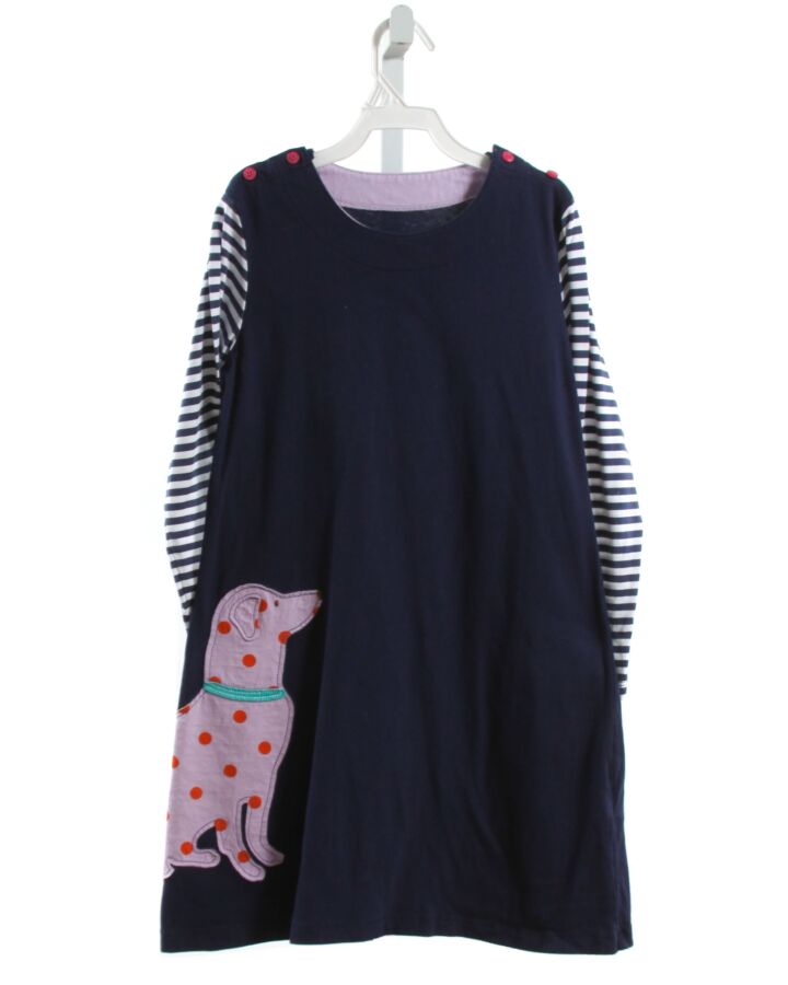 NO TAG  NAVY   APPLIQUED KNIT DRESS