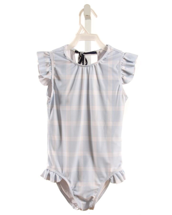 MINNOW  LT BLUE  PLAID  1-PIECE SWIMSUIT