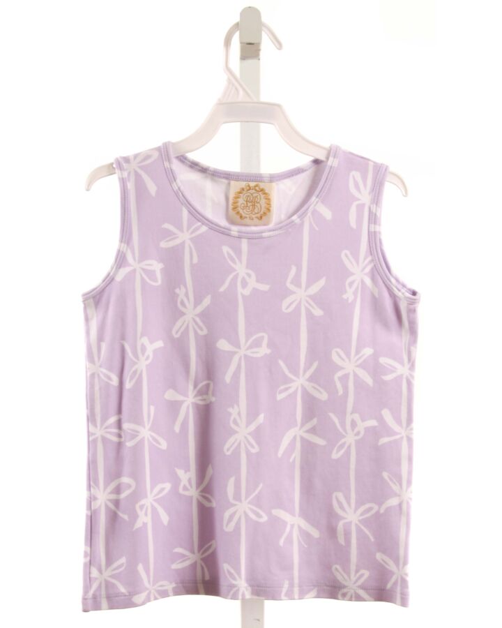 THE BEAUFORT BONNET COMPANY  PURPLE   PRINTED DESIGN KNIT TANK