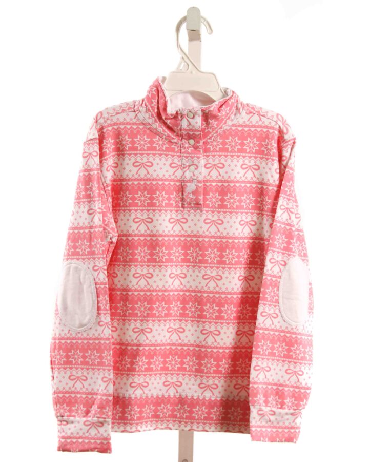 THE BEAUFORT BONNET COMPANY  PINK   PRINTED DESIGN PULLOVER