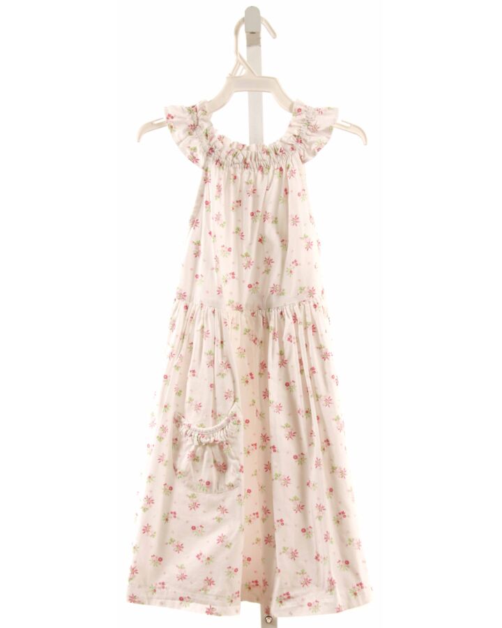 TWO GIRLS AND A BOY  WHITE  FLORAL  DRESS