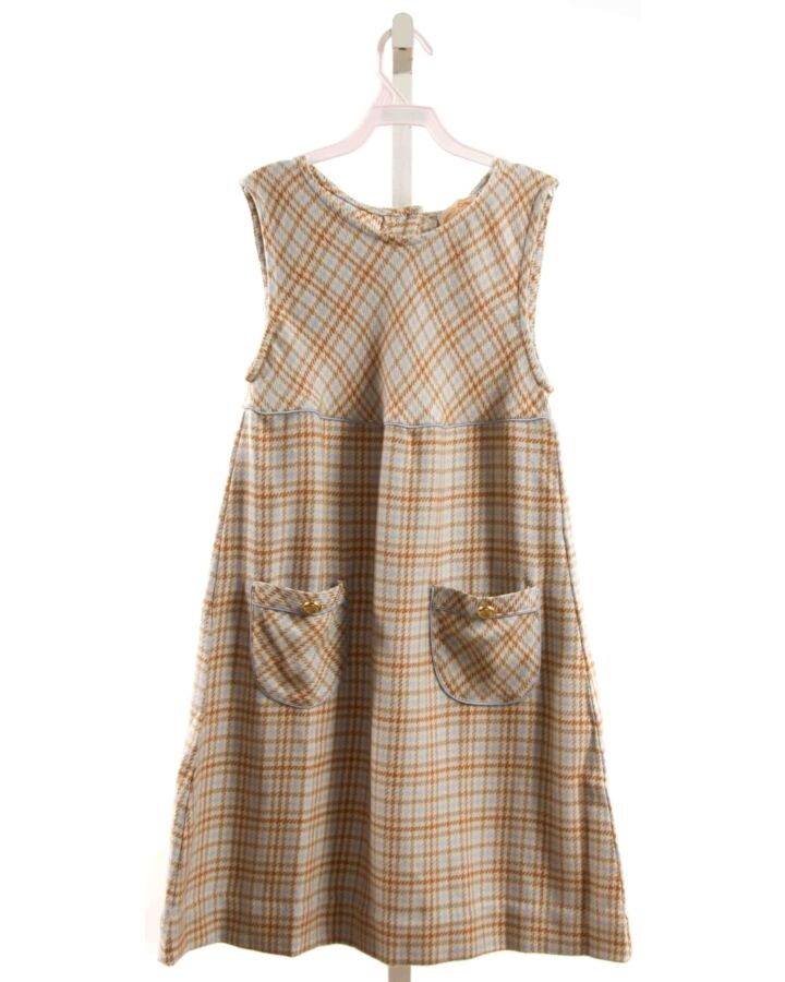THE BEAUFORT BONNET COMPANY  BROWN  PLAID  DRESS