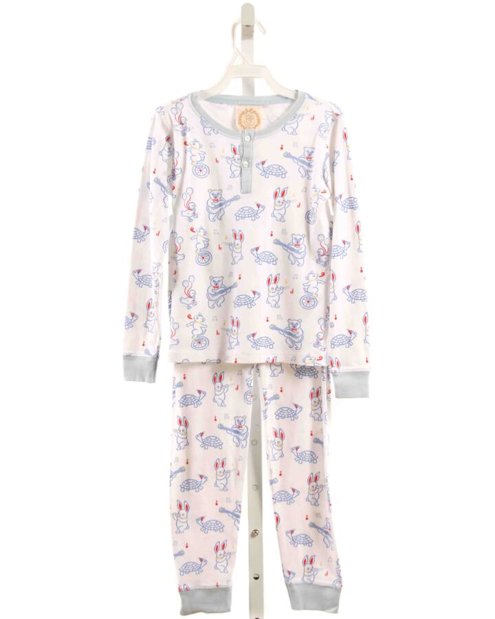 THE BEAUFORT BONNET COMPANY  BLUE KNIT  PRINTED DESIGN LOUNGEWEAR