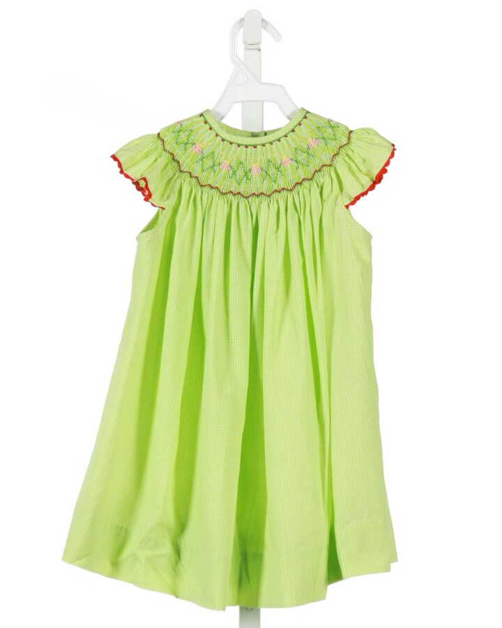 WISH UPON A STAR  LT GREEN  GINGHAM  DRESS