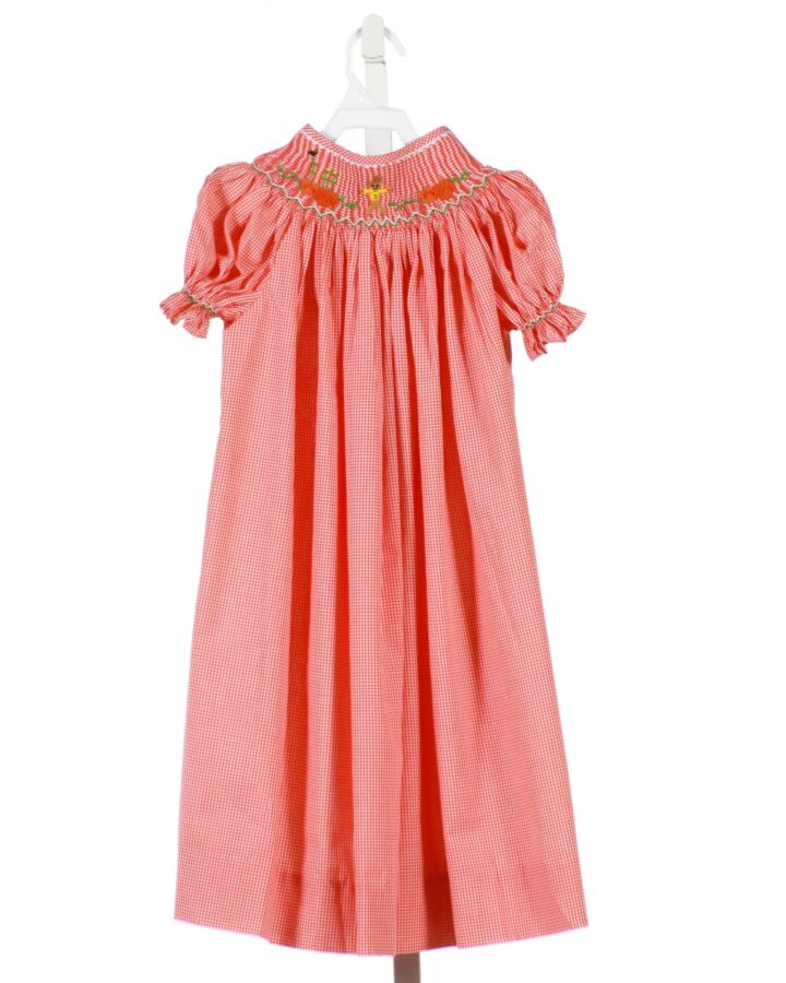 WISH UPON A STAR  ORANGE  GINGHAM  DRESS