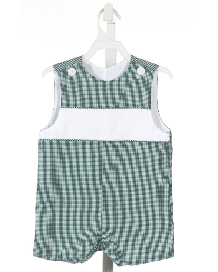 WISH UPON A STAR  FOREST GREEN  GINGHAM  JON JON/ SHORTALL