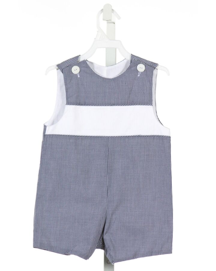 WISH UPON A STAR  NAVY  GINGHAM  JON JON/ SHORTALL