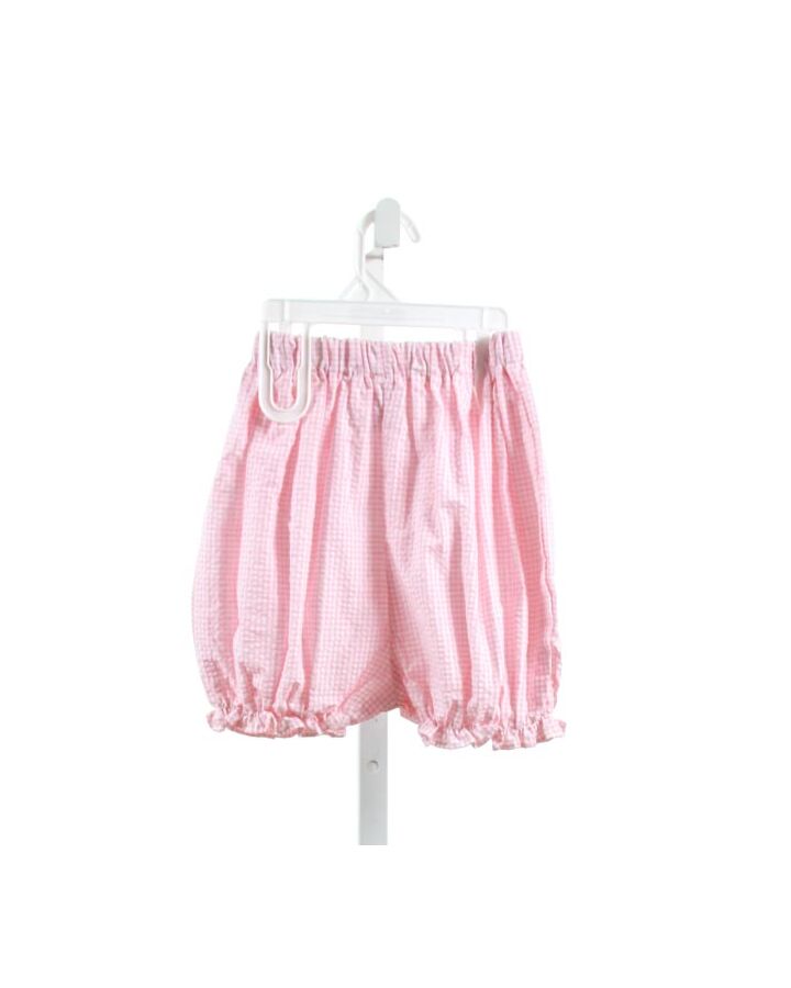 WISH UPON A STAR  LT PINK SEERSUCKER GINGHAM  BLOOMERS 