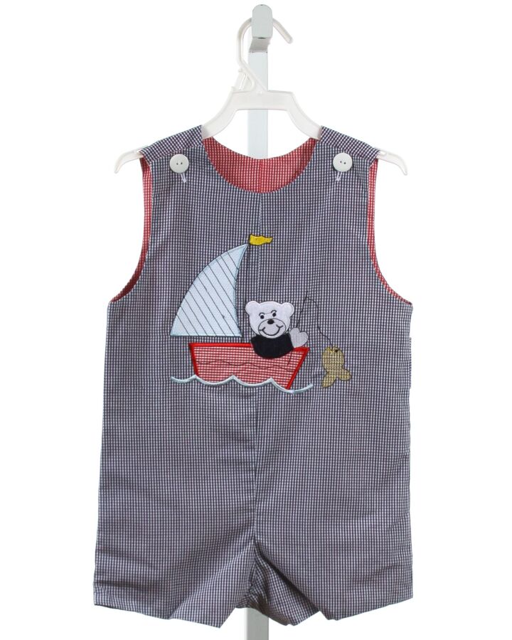 WISH UPON A STAR  BLUE  GINGHAM  JON JON/ SHORTALL