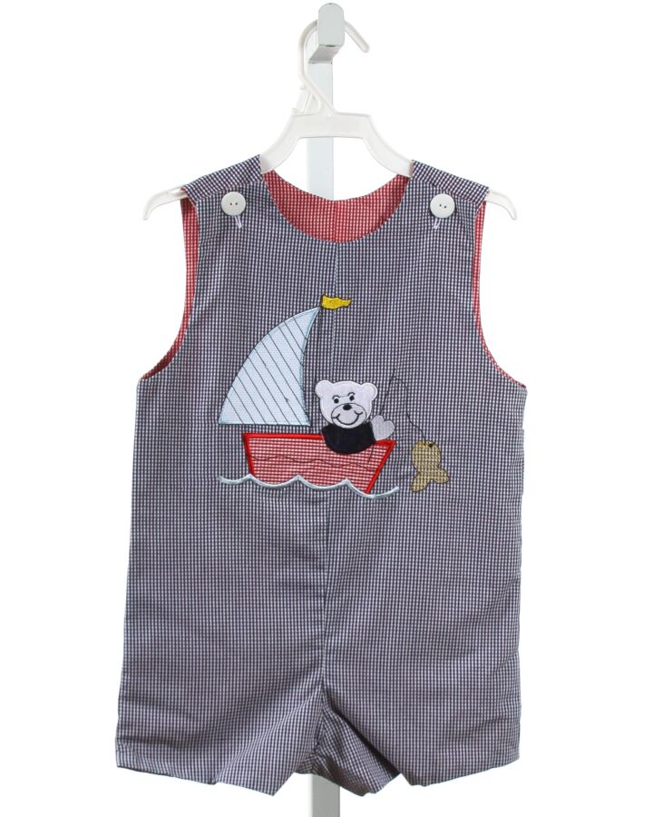 WISH UPON A STAR  BLUE  GINGHAM  JON JON/ SHORTALL