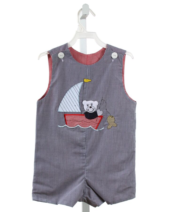 WISH UPON A STAR  BLUE  GINGHAM  JON JON/ SHORTALL