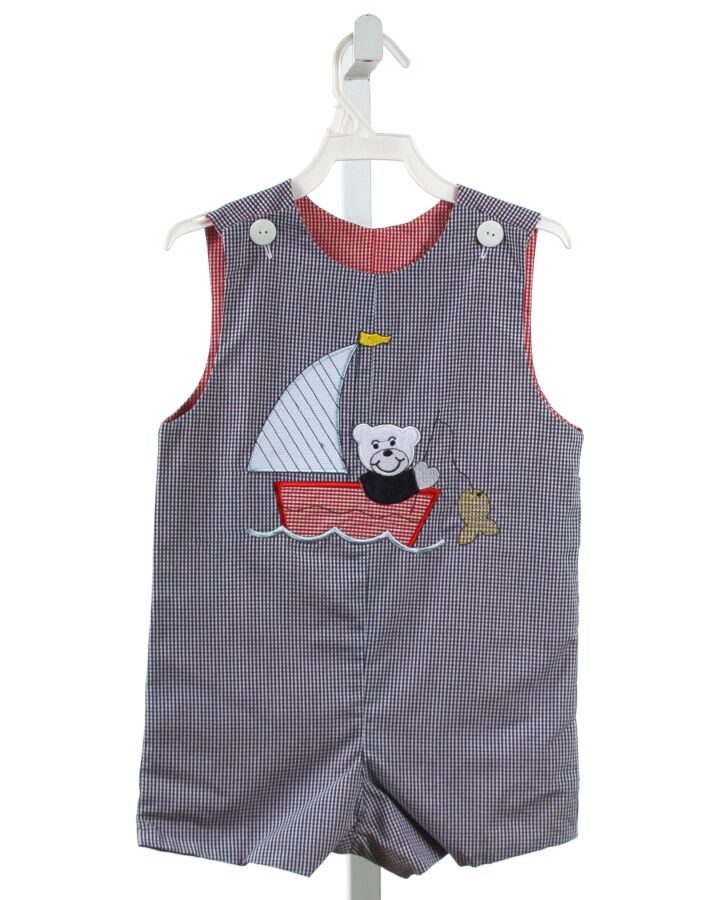 WISH UPON A STAR  BLUE  GINGHAM  JON JON/ SHORTALL