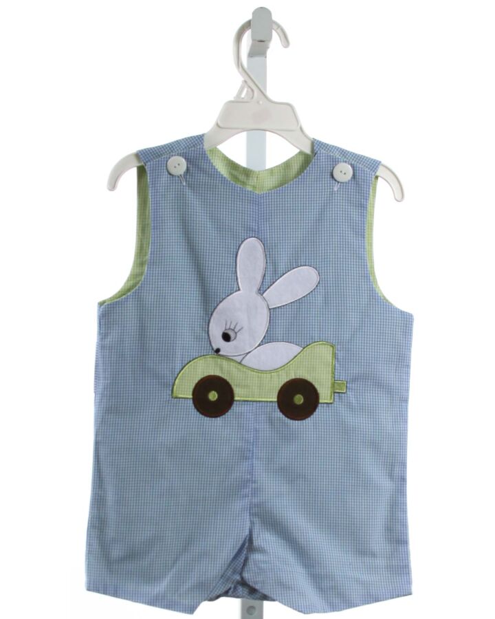 WISH UPON A STAR  BLUE  GINGHAM  JON JON/ SHORTALL