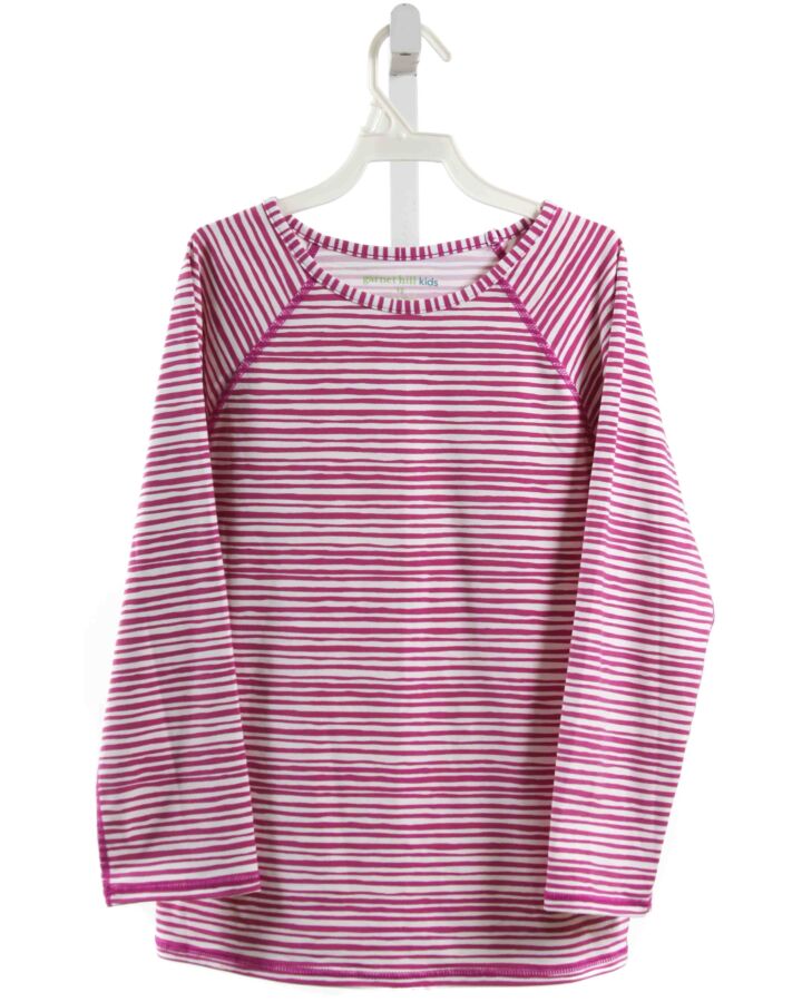 GARNET HILL  PURPLE  STRIPED  RASH GUARD