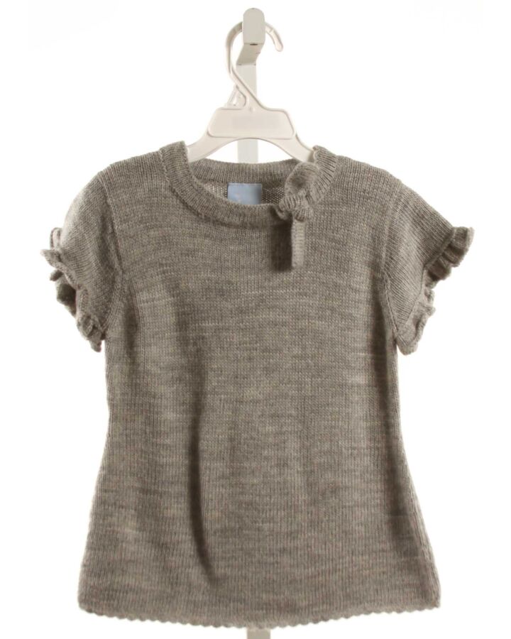 BELLA BLISS  GRAY    KNIT SS SHIRT