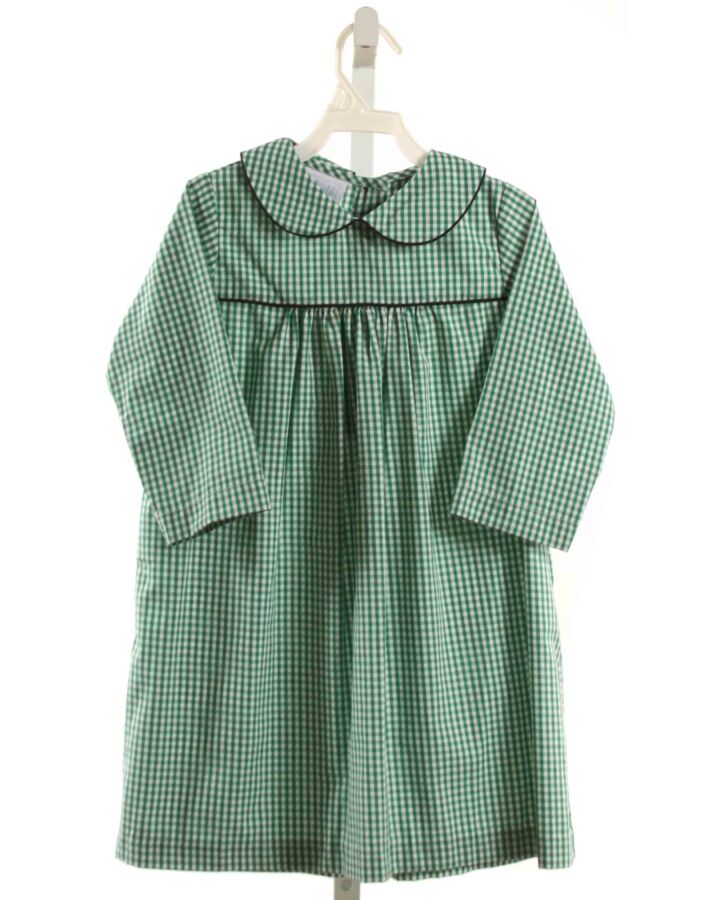 LITTLE ENGLISH  GREEN  GINGHAM  DRESS