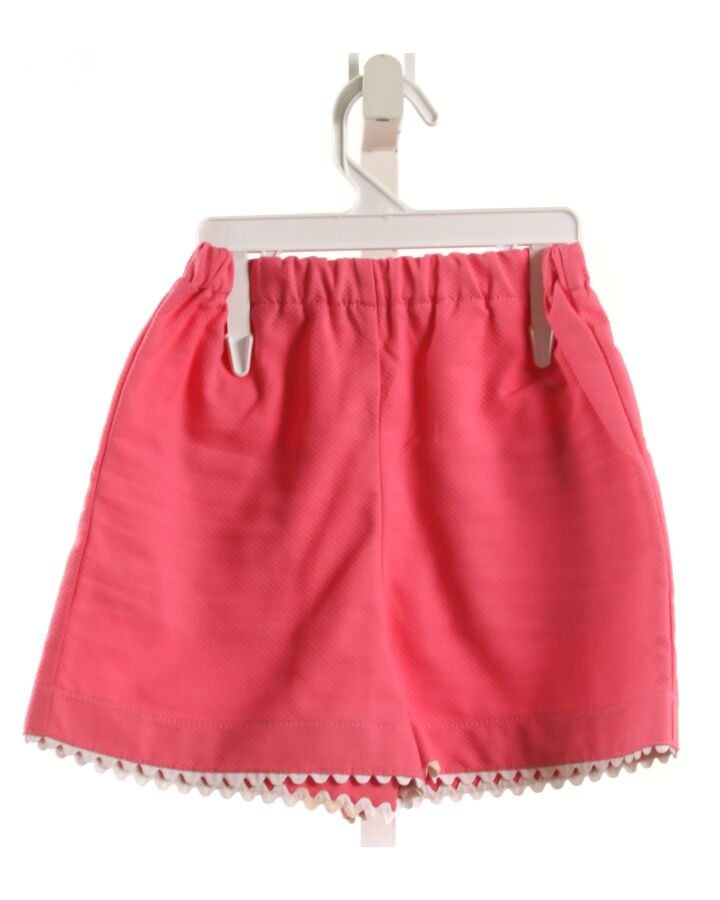 KAYCE HUGHES  HOT PINK PIQUE   SHORTS WITH RIC RAC