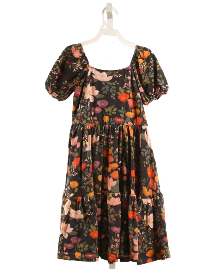 ALICE + AMES  BLACK  FLORAL  KNIT DRESS