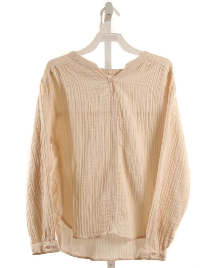 ZARA  IVORY SEERSUCKER   DRESS SHIRT