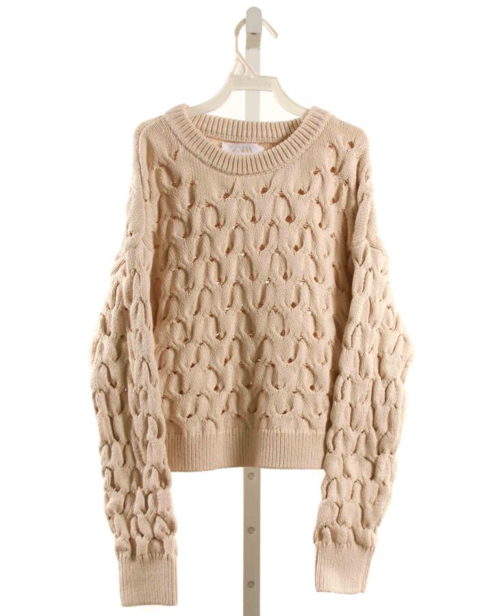 ZARA  IVORY EYELET   SWEATER