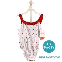 JAMES & LOTTIE WHITE PRINT 1-PIECE SWIMSUIT