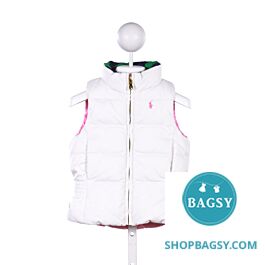 ジャケット・アウター polo ralphlauren / women down vest Polo Ralph Lauren Girls Reversible Full Zip Down Vest Size 5