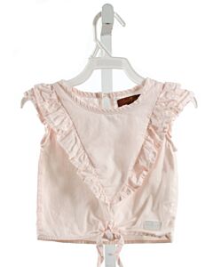 7 FOR ALL MANKIND  LT PINK    SLEEVELESS SHIRT WITH RUFFLE