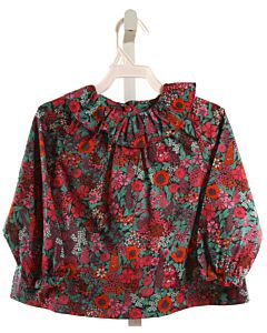 JACADI  PINK  FLORAL PRINTED DESIGN DRESS SHIRT